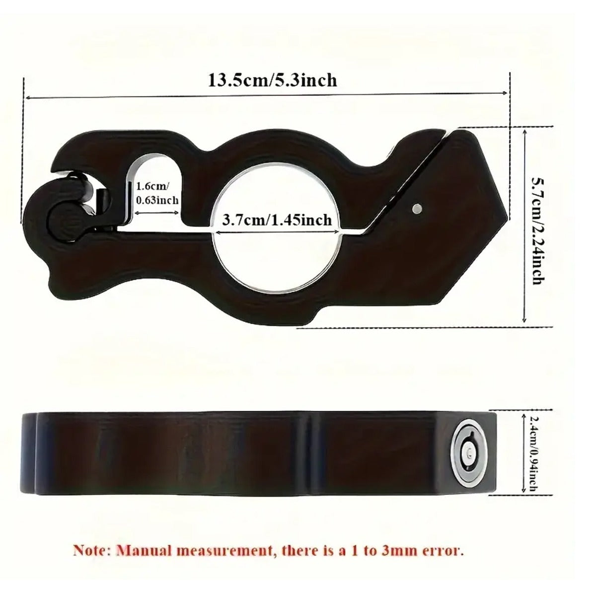 1 Set - Bicycle And Motorbike Handlebar Lock With 2 Keys