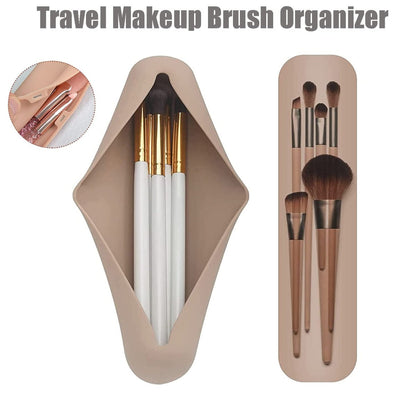 Portable Silicone Makeup Brush Holder