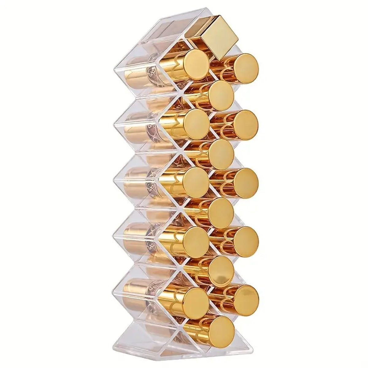 Stackable Fish Shape Lipstick Tower Makeup Organizer