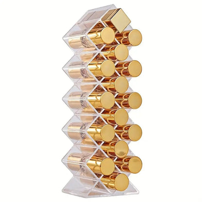 Stackable Fish Shape Lipstick Tower Makeup Organizer