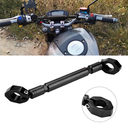 Motorcycle Modified Dragon Head Handlebar Crossbar, Multifunctional Balance Bracket Motorcycle Accessories BLACK