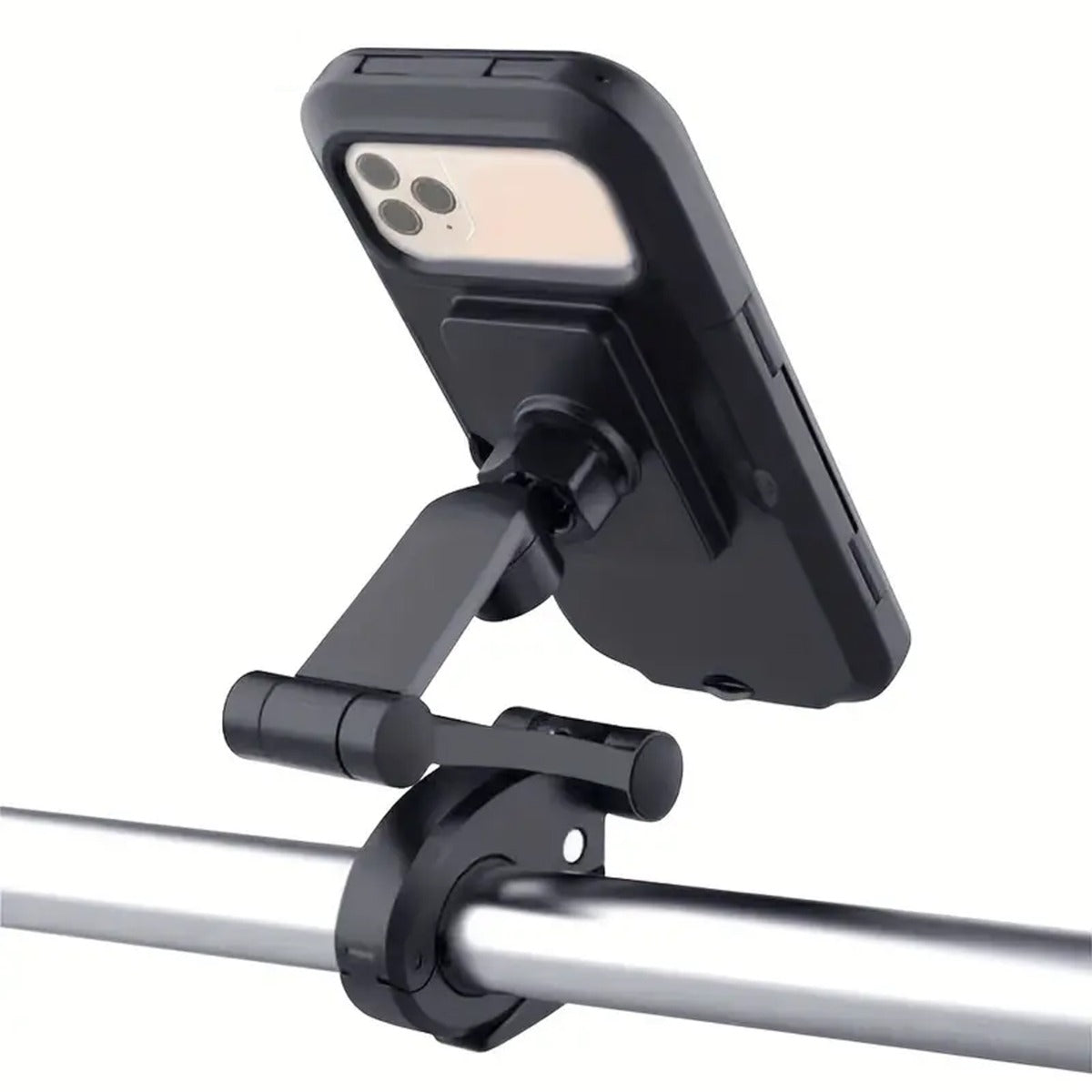 "Secure Your Phone While Riding: 360° Rotatable Adjustable Waterproof Motorcycle Bicycle Phone Holder "