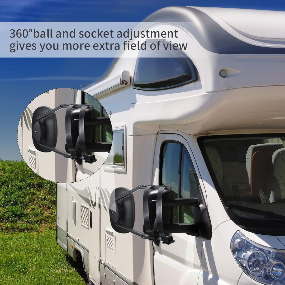 Universal Clip-on Towing Mirrors Extension
