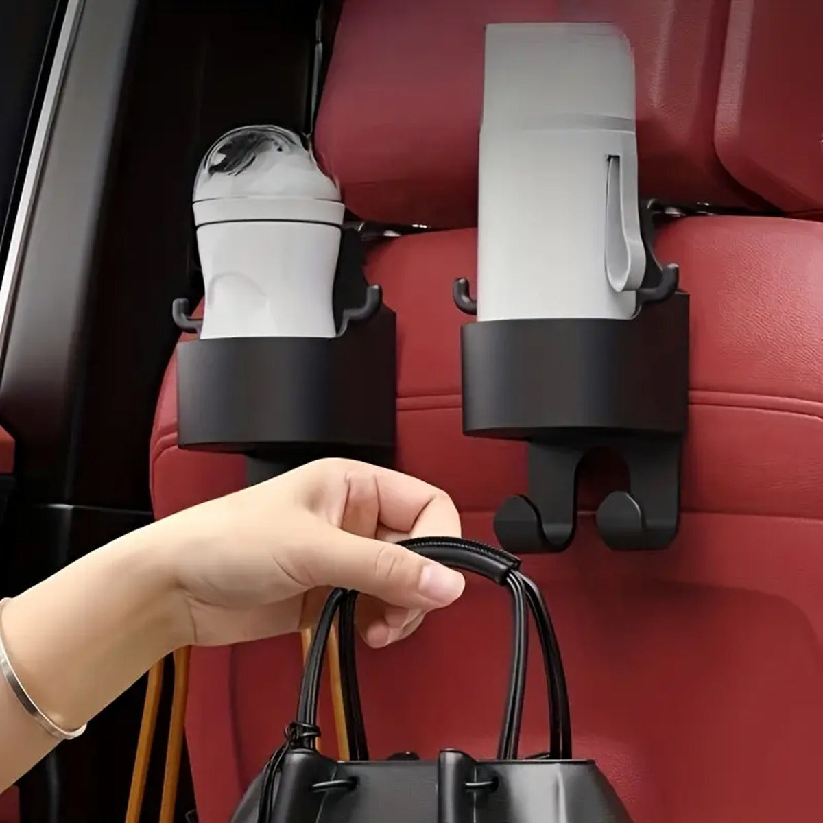 1pc Universal Car Seat Headrest Hook Storage Hanger Car Back SeatOrganize Car Interior Accessories