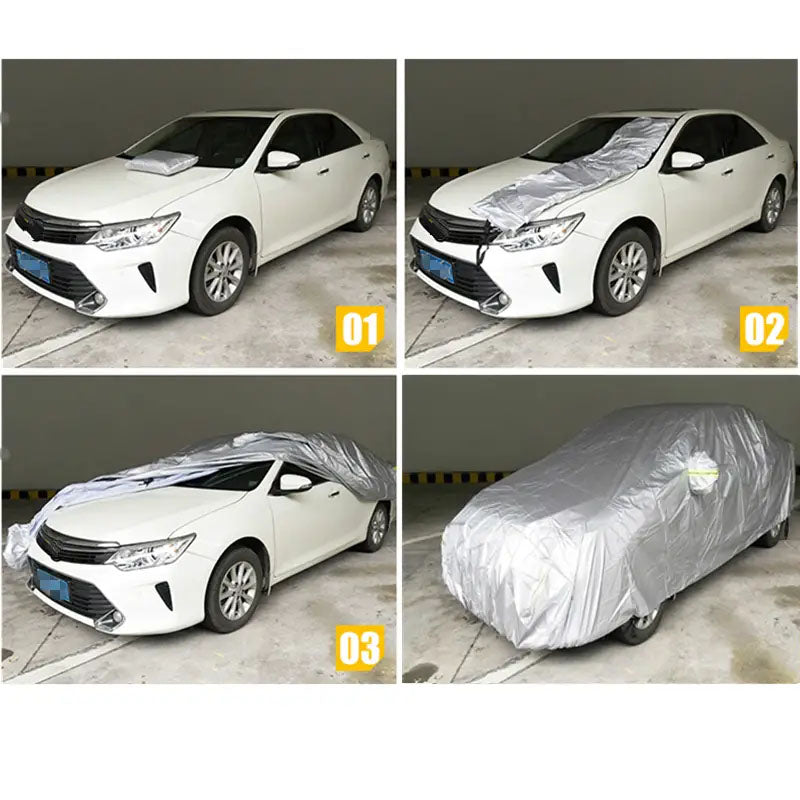UV Rain Dust Sun Resistant Universal Car Cover