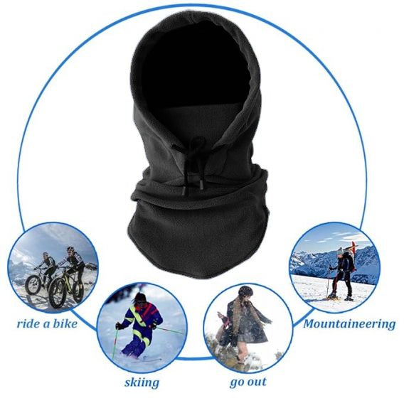Winter Outdoor Riding Cap Windproof Ear Scarf Mask Integrated Thickened Cold Face Protection