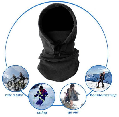 Winter Outdoor Riding Cap Windproof Ear Scarf Mask Integrated Thickened Cold Face Protection