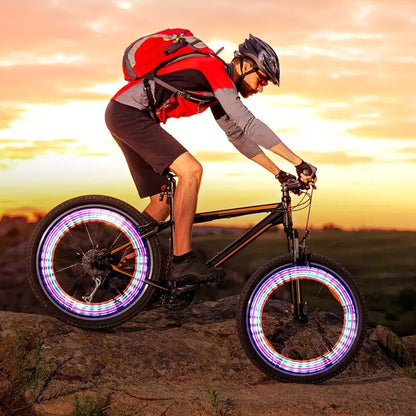 2Pcs Bike Car LED Bike Wheel Tire Valve