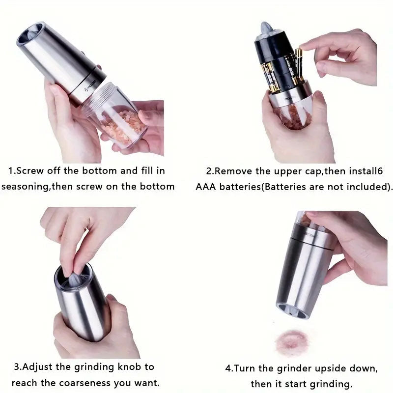 Electric Gravity Grinder Set