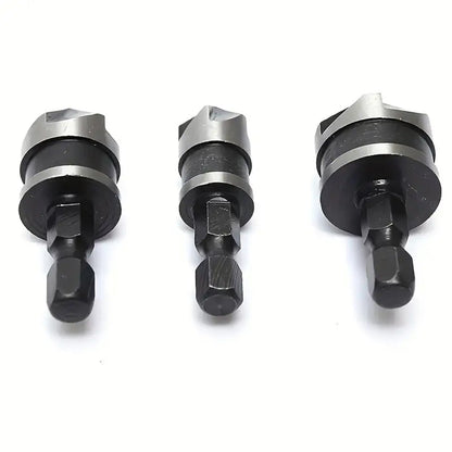 3pcs 1/4 INCHES Hex 12/16/19mm Countersink