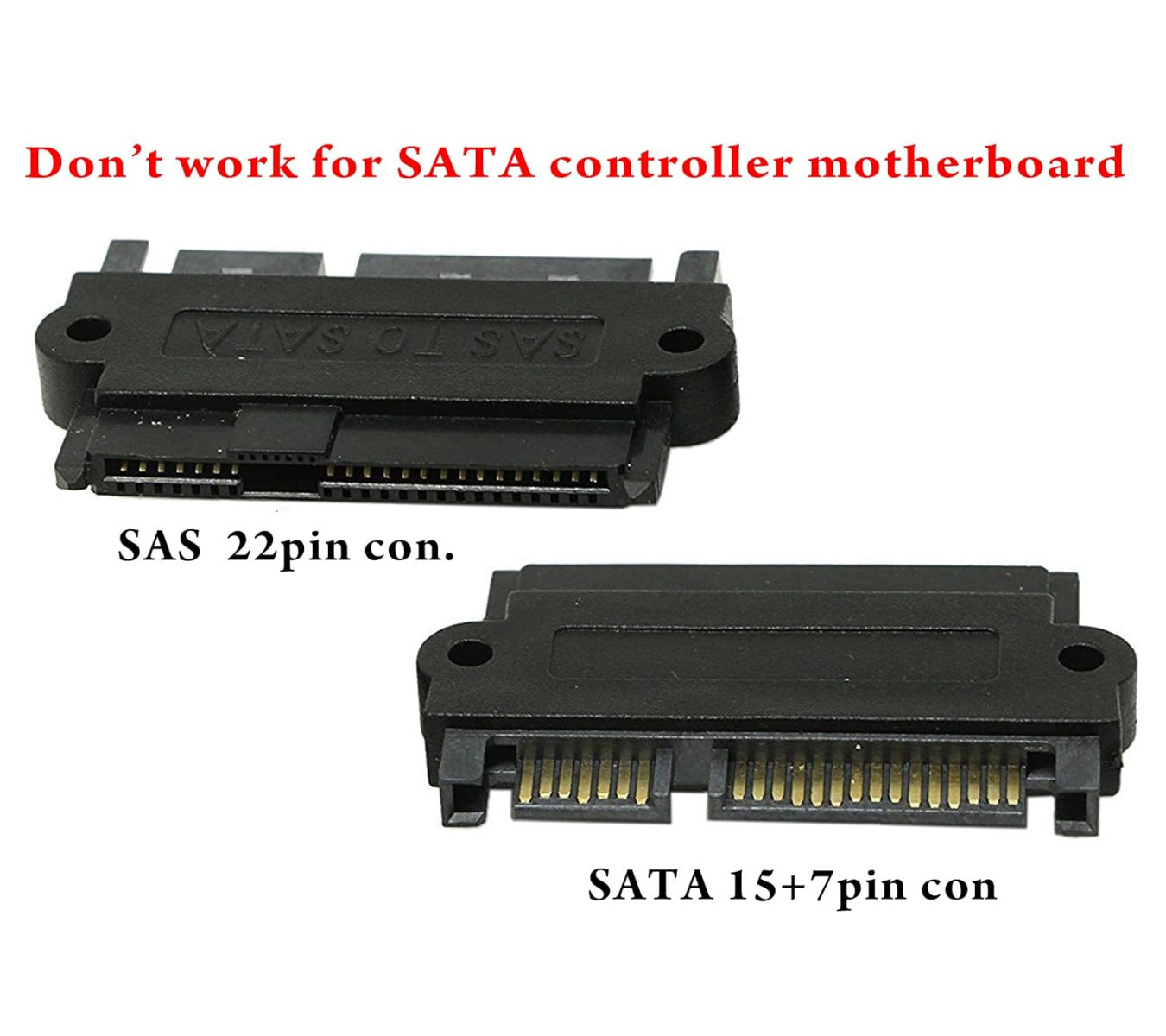 6 Gbps SFF 8482 SAS To SATA Angle Computer Adapter Converter SATA To SATA