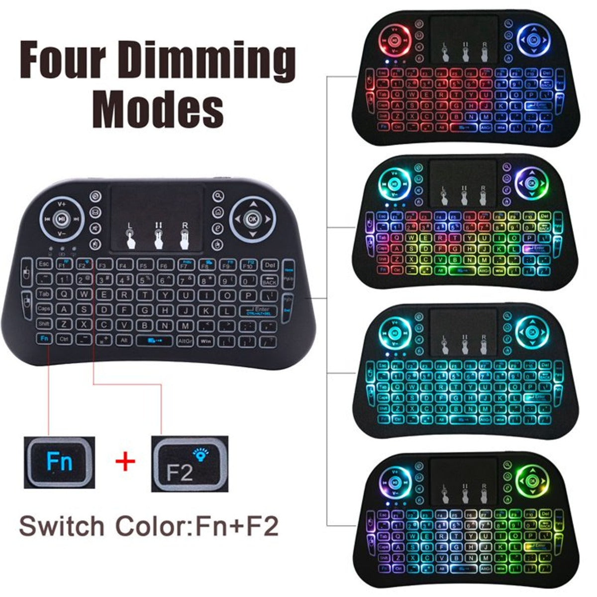 Mini 2.4G Air Mouse Wireless Keyboard with Touchpad