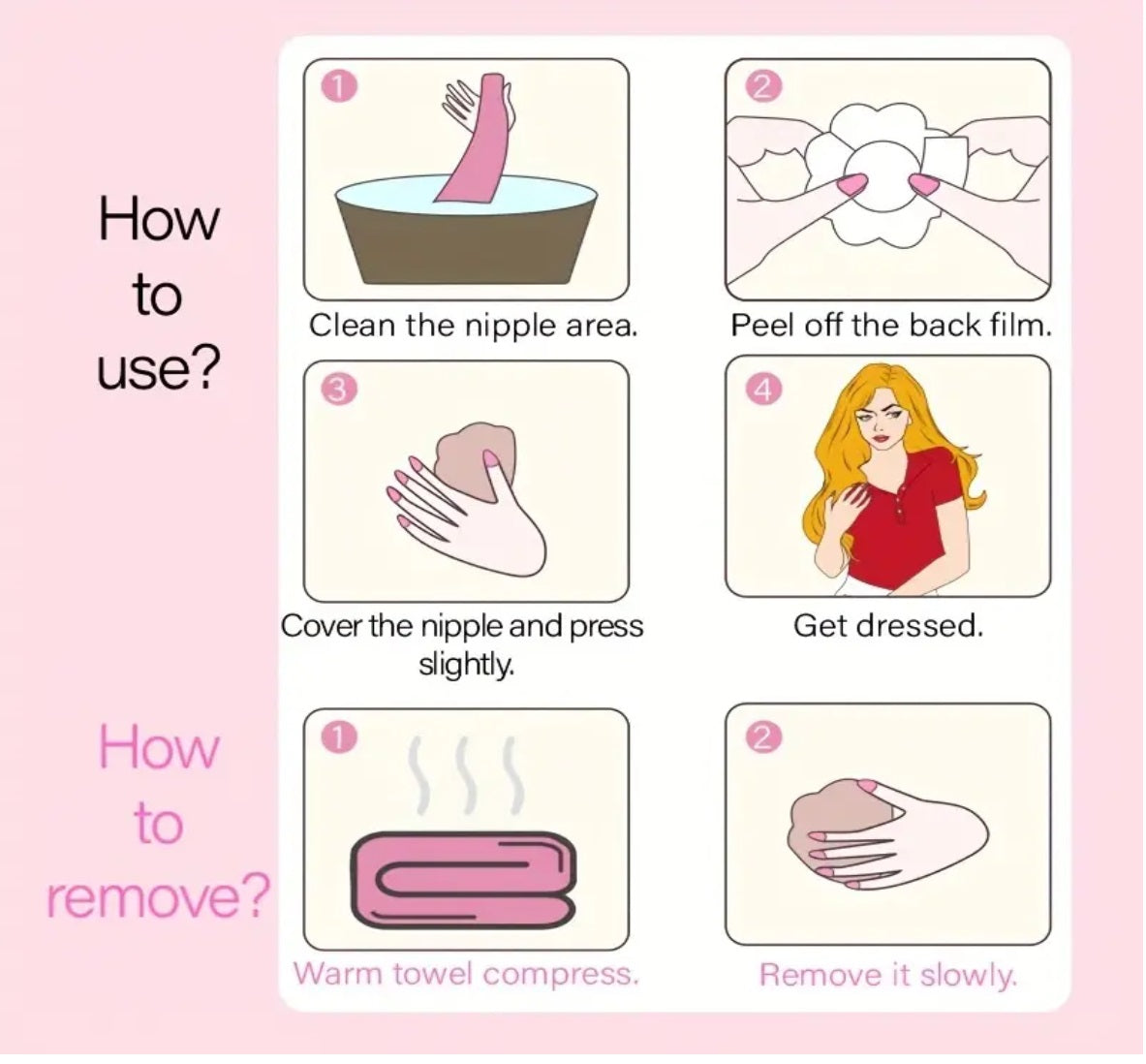Nipple Shape Covers Self Adhesive Stickers Breast Pasties Disposable