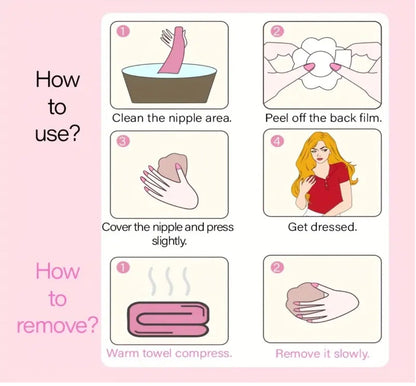 Nipple Shape Covers Self Adhesive Stickers Breast Pasties Disposable