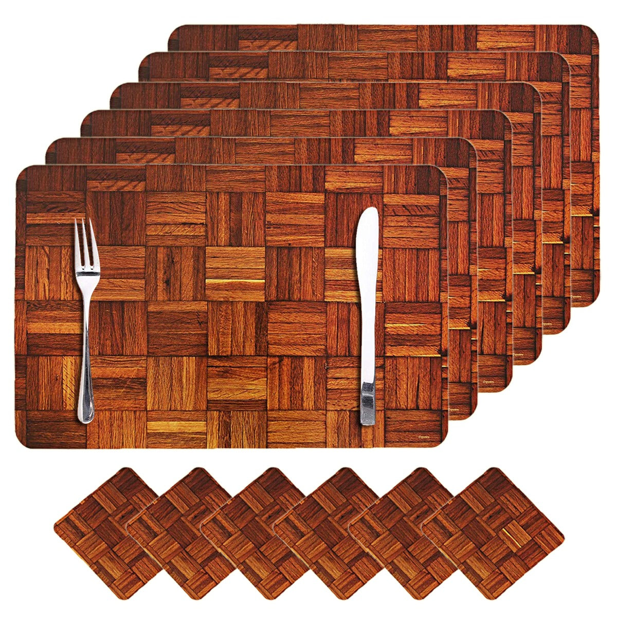 Wooden Design PVC Dining Table Placemat
