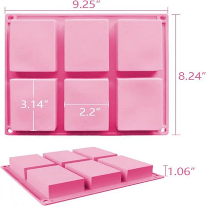 3 Pack Silicone Soap Moulds