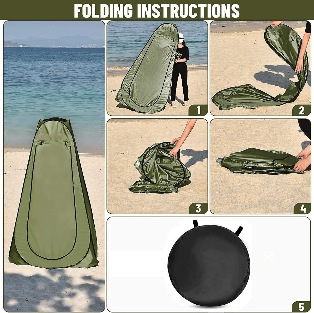 Pop up Shower Camping Tent Shelter