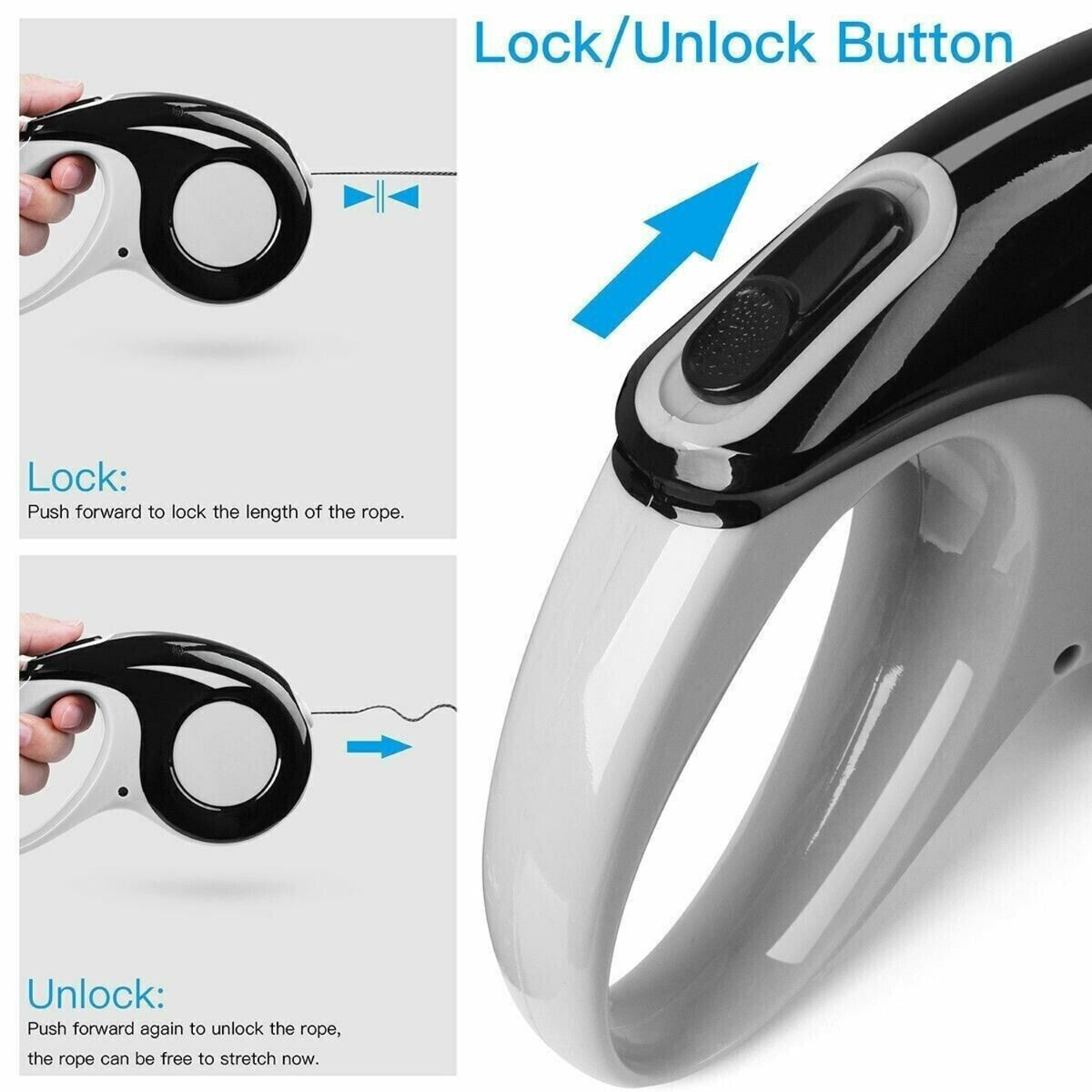 Automatic Retractable Pet Collars Leashes -5 M