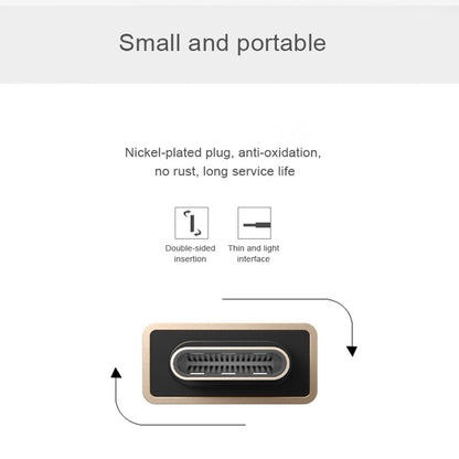 Type C Male to USB 3.0 A Female OTG USB-C Adapter -Rose Gold