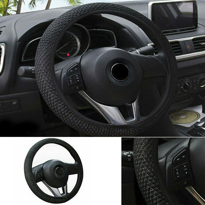 Leather Steering Wheel Cover
