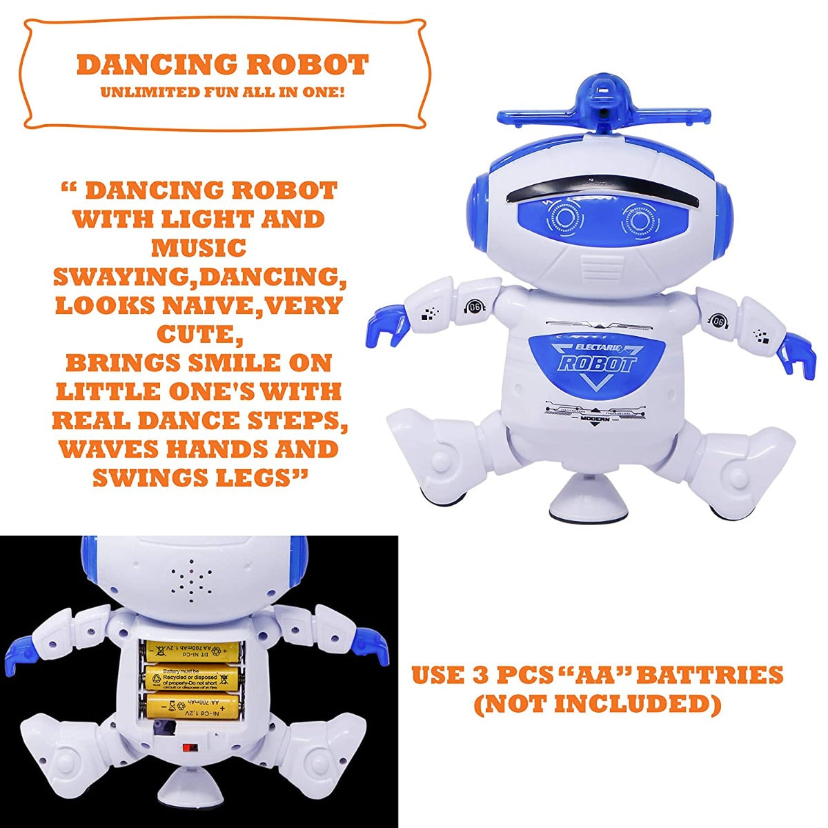 Dancing Robot with Music & Lights