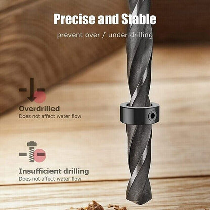Drill Stop Bit Collar 9PCS