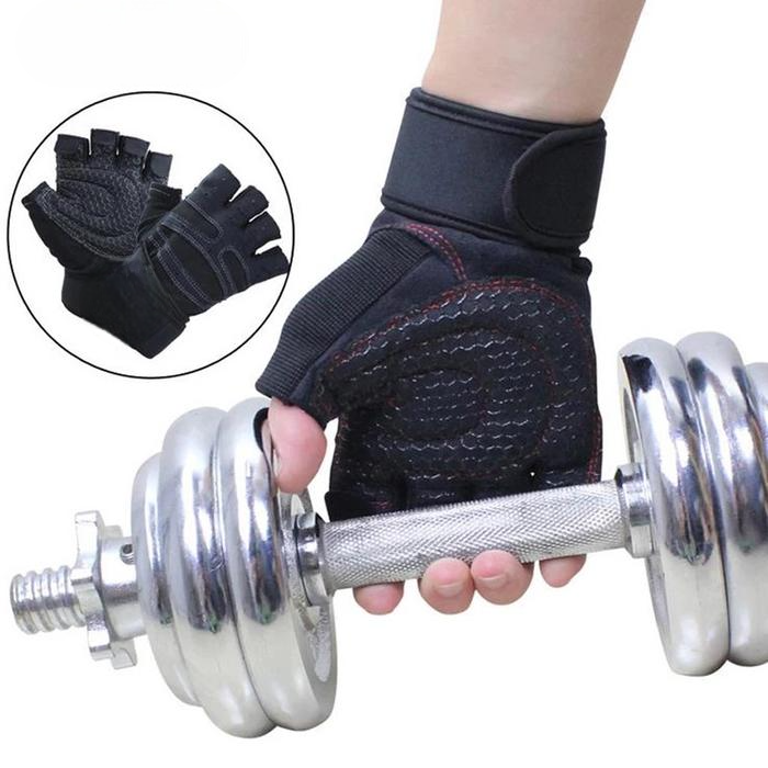 Half Finger Workout Gloves-L