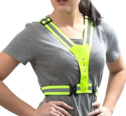 LED Reflective Running Vest