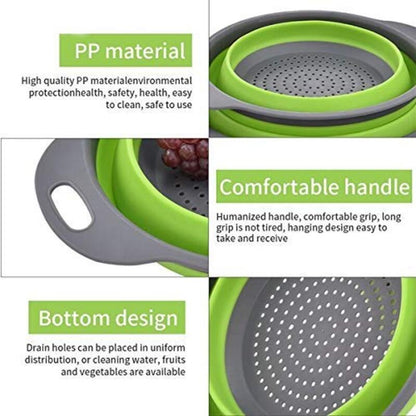 Collapsible Colander-Green
