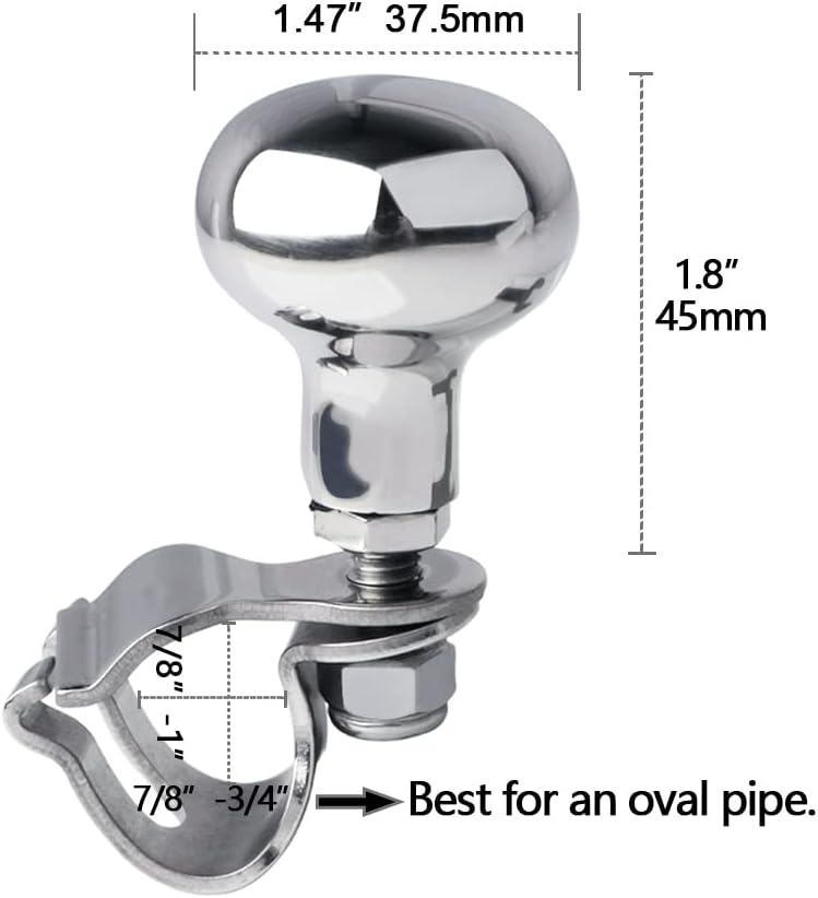 316 Stainless Steel Boat Steering Wheel Knob