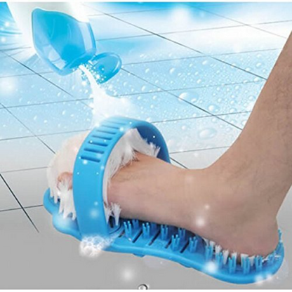 Shower Foot Massage Brush -Blue
