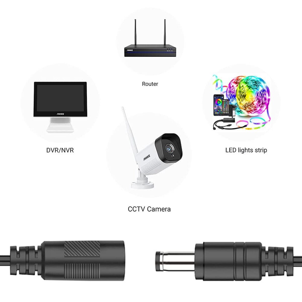 DC 12V Power Extension Cable - 5 Meter