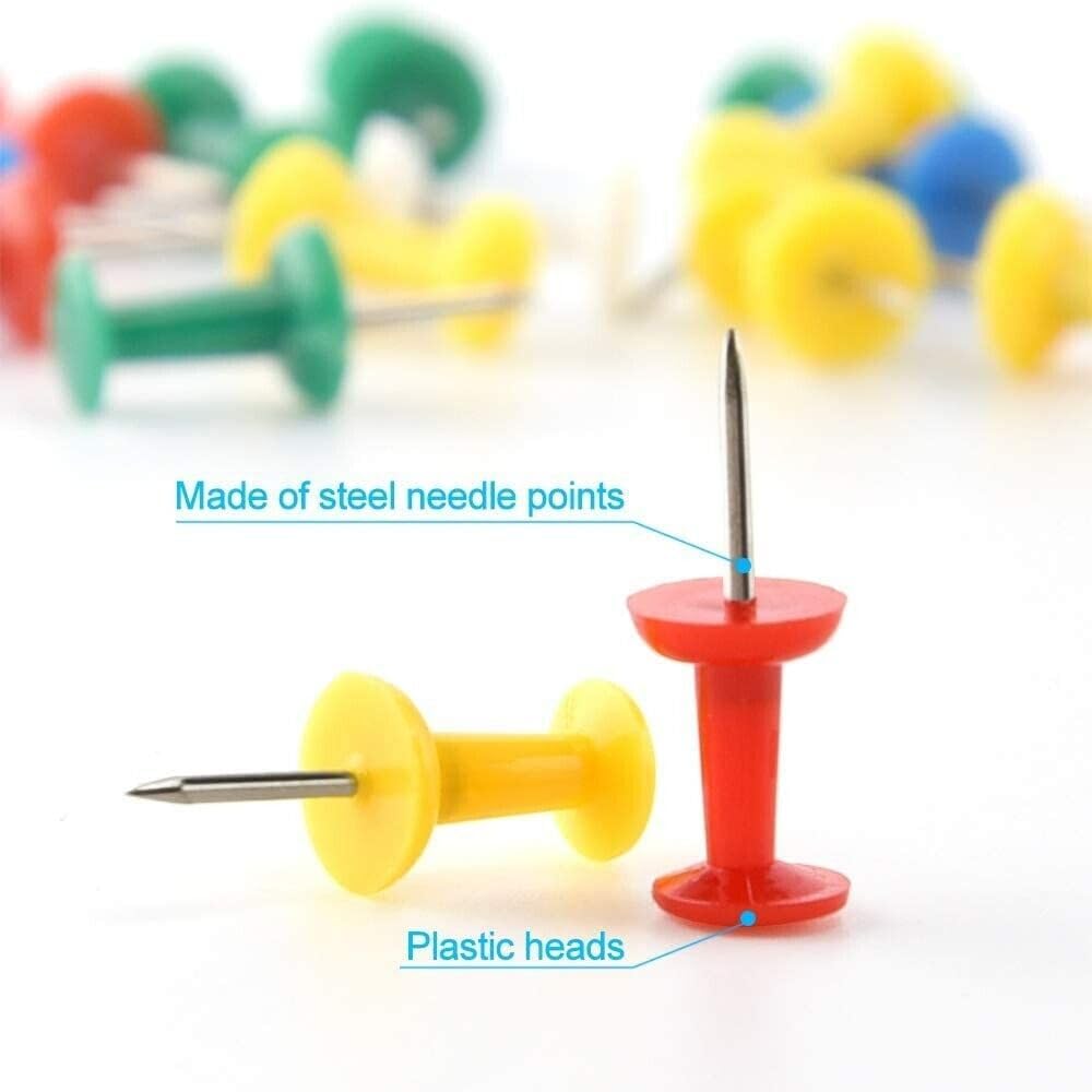 Binder Clips, Paper Clips, Push Pins, T pins