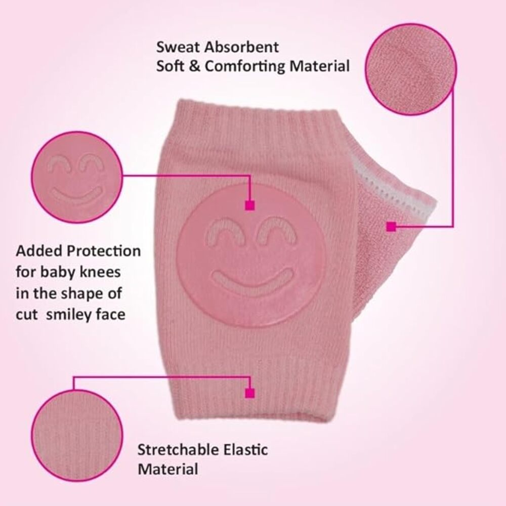 Baby Anti-Skid Kneepads-Pink