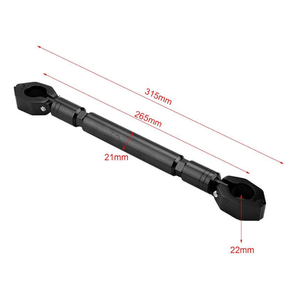 Motorcycle Modified Dragon Head Handlebar Crossbar, Multifunctional Balance Bracket Motorcycle Accessories BLACK