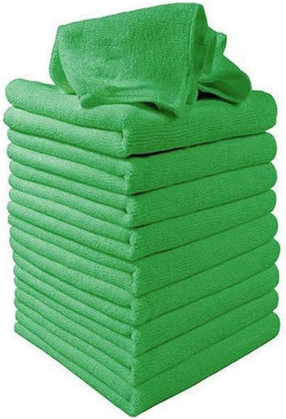 10 PCS Microfiber Car Cleaning Towel Automobile Motorcycle Washing Glass Household Cleaning Small Towel