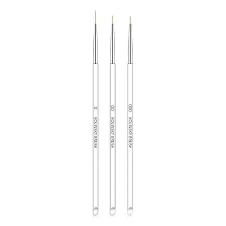 3Pcs/opp Nail Art Brushes, Thin Liner Brush