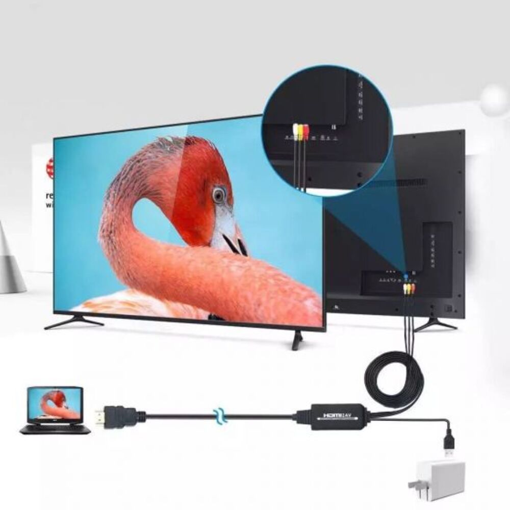 HDTV to AV Composite Video Cable Converter