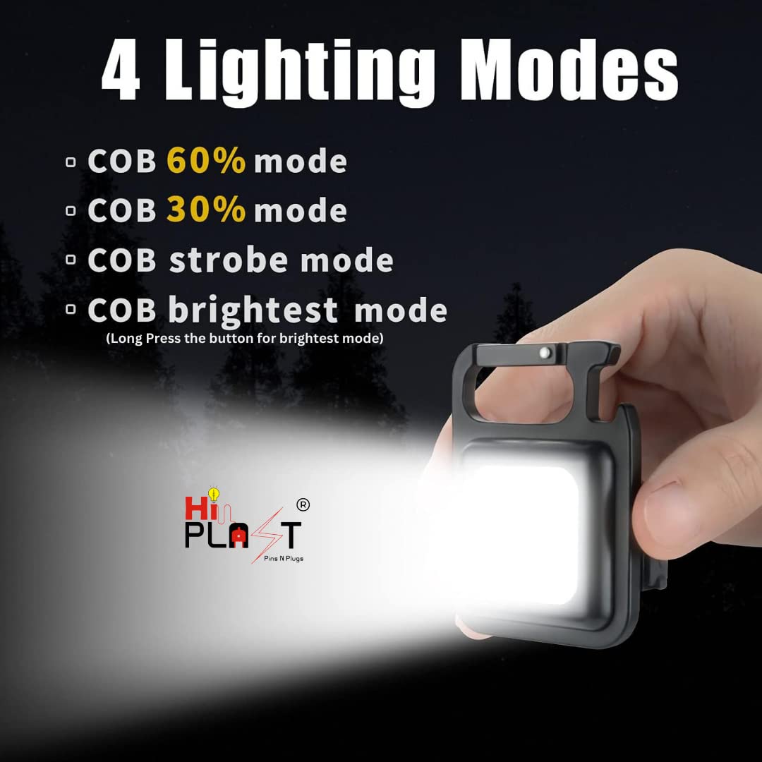 Waterproof Mini Portable Small Work Light, Rechargeable Keychain Light