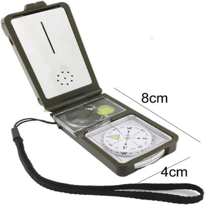 10-in-1 Tactical Survival Tool With Compass Whistle