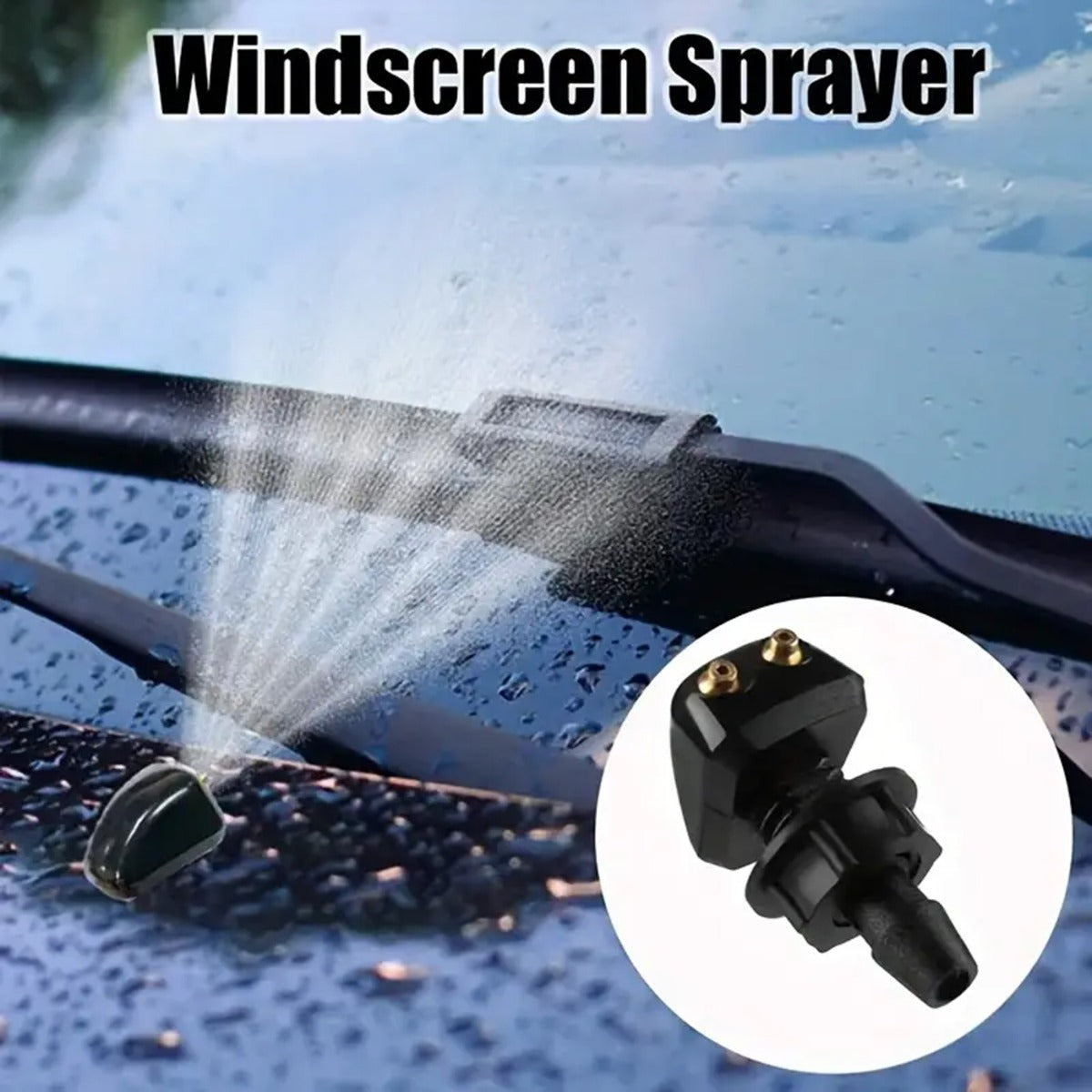 Windshield Wiper System With 4pcs Car Replacement Nozzles