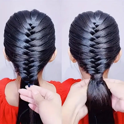 Effortless Hair Styling with Hair Twist Styling Bun Maker Braider Roller Hook for Women and Girls