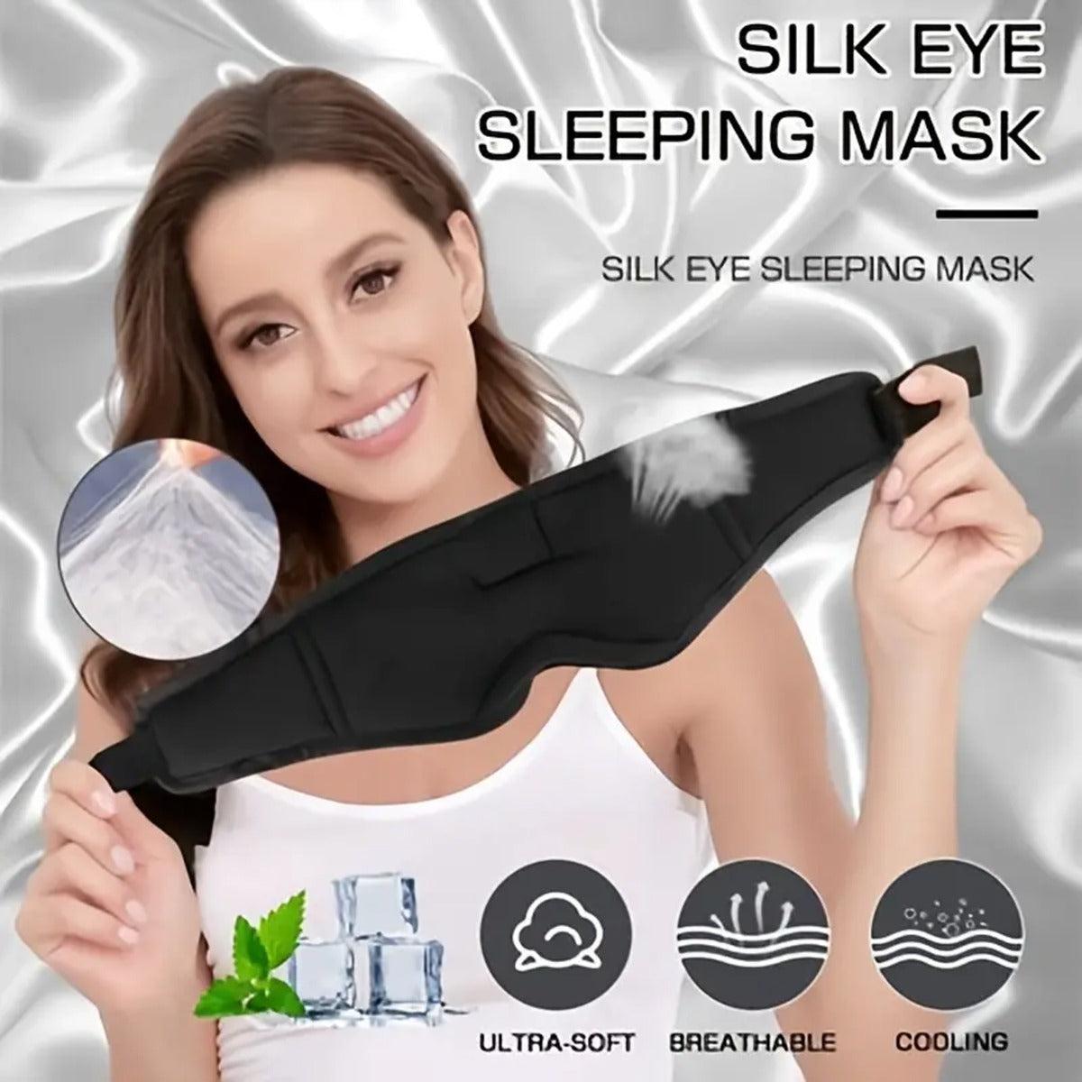 3D Sleeping Mask with BT Headphones