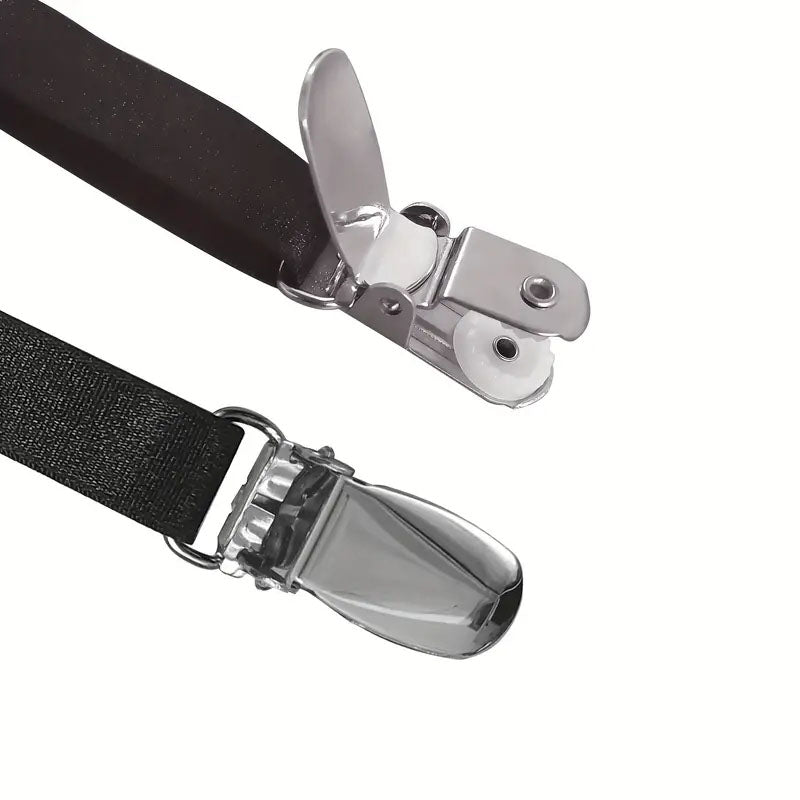 3 Clips Men's Wrinkle Resistant Suspender Belt