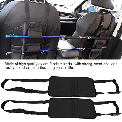 2 pcs / OPP Car Fishing Rod Holder & Straps - Perfect for Travel & Storage!