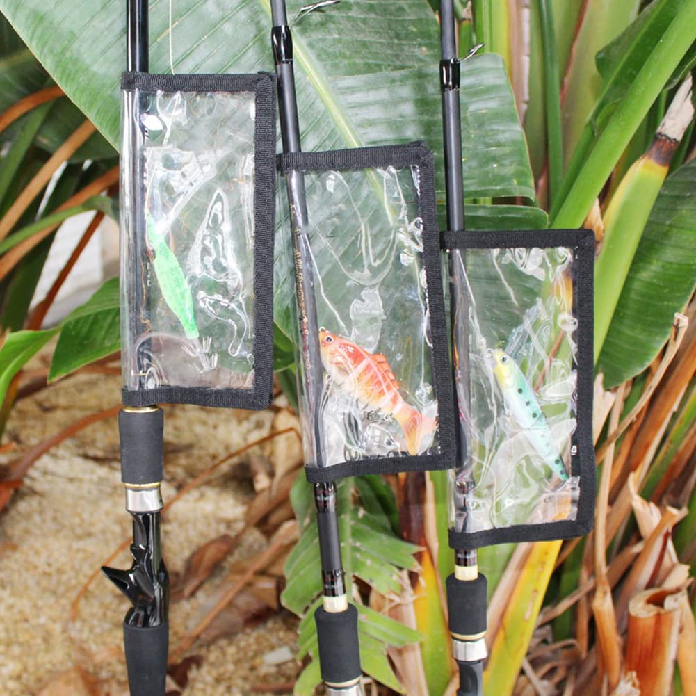 10 PCS / OPP Clear PVC Fishing Lure Wraps Protect Hooks from Damage & Rust