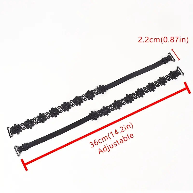 1 Pair Floral Lace Shoulder Strap