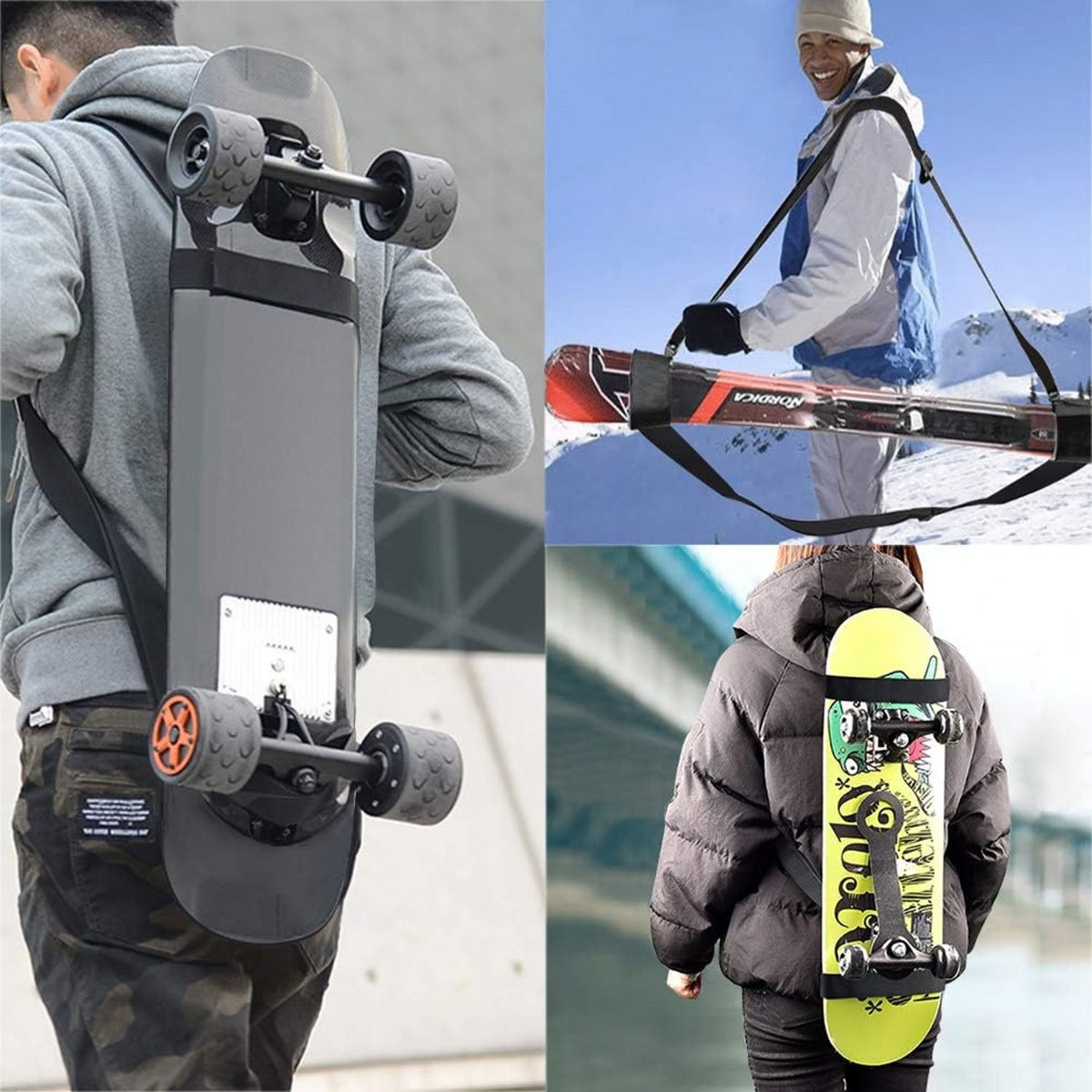 Skateboard Shoulders Carry Strap