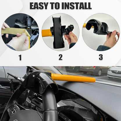 Universal Anti-Theft Car Auto Security Rotary Steering Wheel Lock
