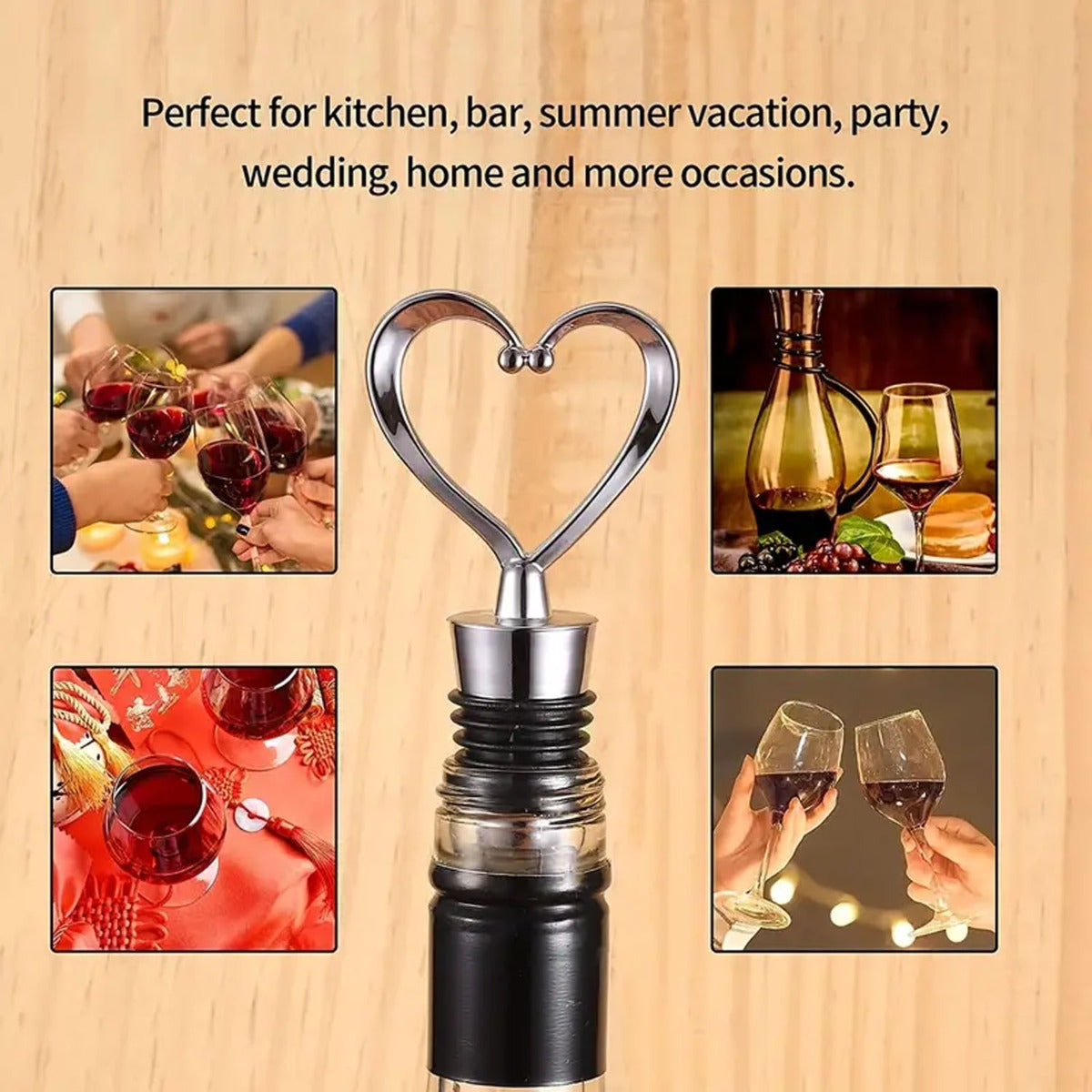 6pcs Wine Bottle Stoppers
